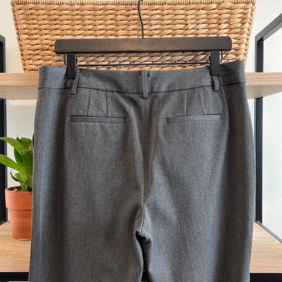 Talbots Barley Boot Mid-Rise Twill Charcoal Gray Dress Pant Trouser, 10 - Picture 6 of 9
